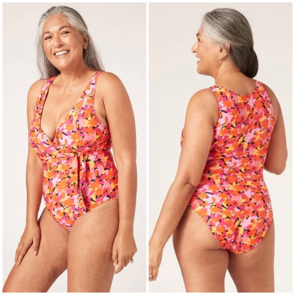 Modibodi Swimwear Recycled Wrap One Piece - Picture 2 of 8